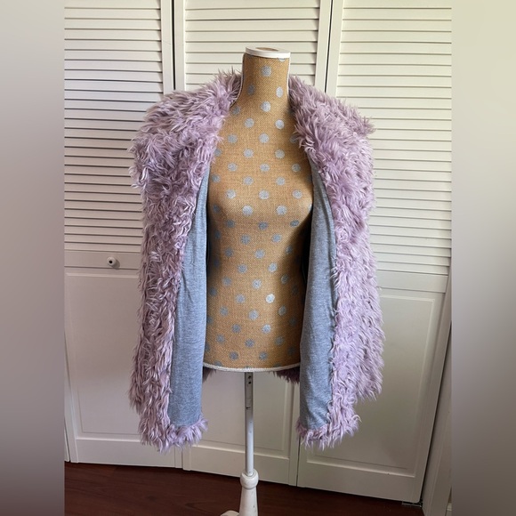 Avec Les Filles Purple Furry coat Burning man ready - Picture 3 of 7